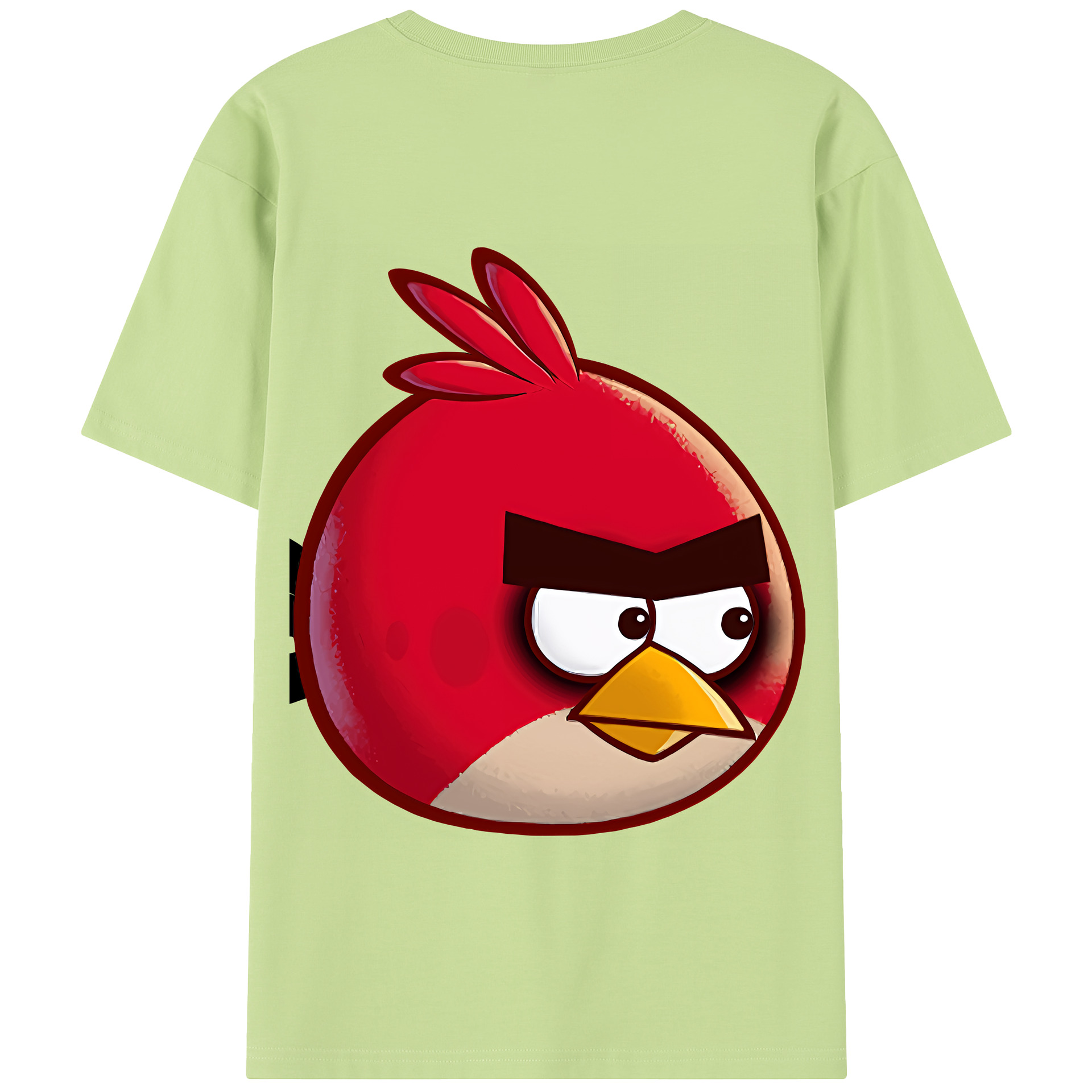 （画像用） Angry Birds アングリーバード 綿100％半袖Tシャツ（背面プリント）